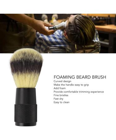 GFRGFH Foaming Beard Brush - Soft Bristles Black Alloy Handle | Best Beard Care for Men - Buy Online on SooperMarket.com