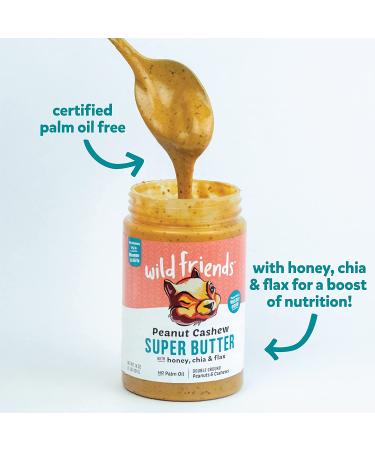 Wild Friends Foods Peanut Cashew Super Butter 16 Oz (Pack of 3) - Gluten-Free, Non-GMO, Palm Oil Free - Buy Online on SooperMarket.com