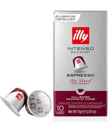 Illy Espresso Intenso Nespresso compatible 10 capsules - 4 units - Buy Online on SooperMarket.com