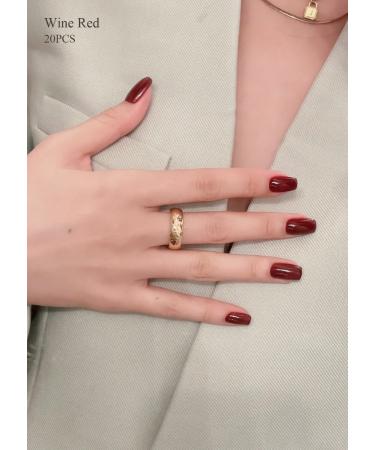 Foyute Semi Cured Gel Nail Strips 20 Pcs Soft Self-Adhesive Gel Nail Polish Wraps Sticker for Salon-Quality Manicure Set Long Lasting Easy to Apply & Remove Nail File & Wooden Stick (Grape purple A) - Buy Online on SooperMarket.com