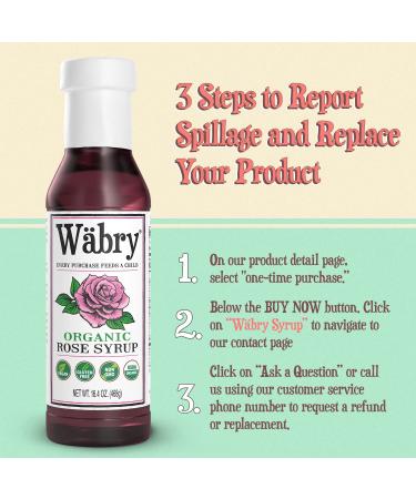 Organic Rose Syrup 16.4 oz (464g) - Perfect for Lattes, Tea, Shaved Ice - Vegan, Non-GMO, Gluten-Free - BPA-Free Bottle - Rose Flavor - 16.4oz Bottle - Buy Online on SooperMarket.com