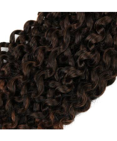 Lady Miranda Afro Kinky Curly Braiding Hair Extensions 10 Inch 3X Braid Synthetic Hair- Black&Brown 1B/30 - Buy Online on SooperMarket.com