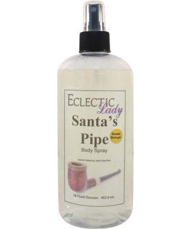 Santa's Pipe Body Spray (Double Strength) 16 ounces Body Mist for Women with Clean Light & Gentle Fragrance Long Lasting Perfume with Comforting Scent for Men & Women Cologne with Soft Subtle 16 Fluid Ounces (Double Strength)
