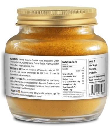 Dawn Lee Turmeric Latte- Lal Haldi Doodh Masala - Curcumin Turmeric- Dry Fruits- Memory Booster- Drink- Herbal- Golden Milk- Golden Milk with Turmeric- Latte Powder Milk- 100_ Gm - Buy Online on SooperMarket.com