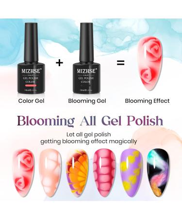 Buy MIZHSE Blooming Gel Nail Polish - Clear Soak Off UV LED Gel for Nail Art 10mL | International Shipping - Buy Online on SooperMarket.com