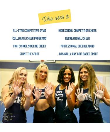 Cheer Chalk Liquid - Elite Cheerleading & Gymnastics Chalk - 50ml Bottle with Carabiner - Maximum Grip for Stunting - 1 Pack - Buy Online on SooperMarket.com