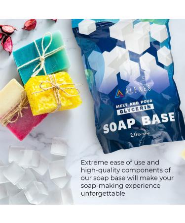 Organic Clear Glycerin Melt and Pour Soap Base - 2 lb Soap Making Supplies - Buy Online on SooperMarket.com