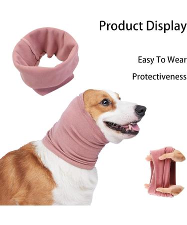 Dog Snood Dog Earmuff for Dog Neck Dog Head Wrap Pet Ears Warmer for Noise Protection Pink Elastic Dog Ear Covers for Shower Grooming Anxiety Relief Ear Defenders Noise for Puppy - Buy Online on SooperMarket.com