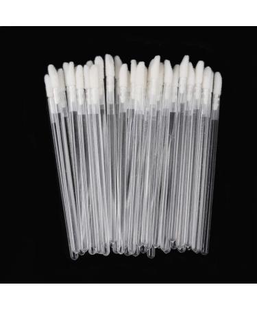 300 Pack Lip Gloss Applicators Disposable Lipstick Wands Bulk Lip Brush Makeup Tool Set (Clear-300pcs)