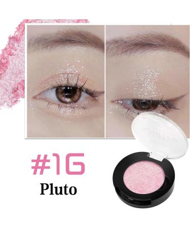 Glitter Eyeshadow Korean Eye Glitter Richly Pigmented Long Lasting Shimmer Eyeshadow Cute Multichrome Sparkle Eyeshadow Bling Cream Eye Shadow for Fair Mature Skin Talc Free Sliver/Pink Pluto Silver #1g - Buy Online on SooperMarket.com