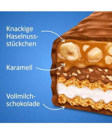Buy Knoppers NussRiegel 24 x 40g Chocolate Bars with Milk Nougat Cream Hazelnuts & Caramel International Shipping Available - Buy Online on SooperMarket.com
