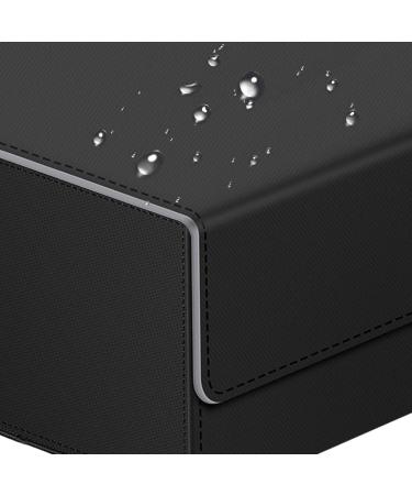 1800+ Leather Card Deck Case with Magnetic Closure - Storage Box for Trading Cards, YuGiOh, MTG & Sport Cards - Buy Online on SooperMarket.com