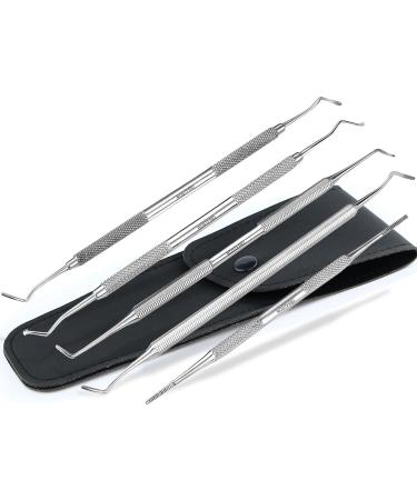 Corner lifter set foot care foot care instrument with case stainless steel fine medium medium length wide ends nail lifter nail care double instrument pedicure instrument. Quality from specialist retailers 5-piece set