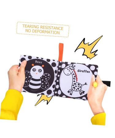 Upkoch 6-Piece Fabric Book Learning Toys for Toddlers | Early Education Books | Soft Peach Skin Baby Toys - Buy Online on SooperMarket.com