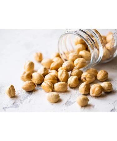 Organic Dry Roasted Blanched Hazelnuts 4 lbs - Non-GMO, Himalayan Salt, Vegan Snack - Kosher, Bulk Filberts - Buy Online on SooperMarket.com