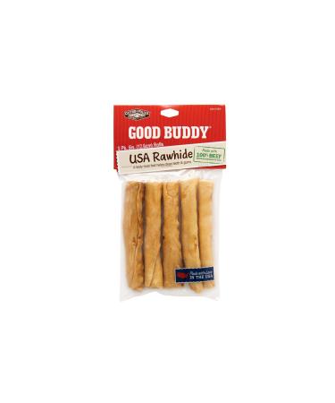 Castor & Pollux Good Buddy Made in USA Natural Chicken Flavor Rawhide Dog Treats Rawhide Sticks Natural Chicken Flavor 5 Inch (Pack of 5)