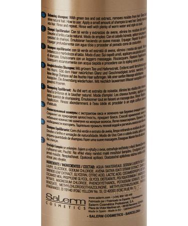 Salerm Cosmetics Equilibrium Balancing Shampoo 250ml - Nourish & Balance Your Hair | International Shipping Available - Buy Online on SooperMarket.com