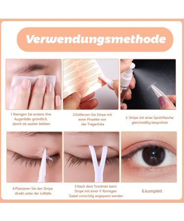 264 XL Invisible Eyelid Stripes - 2.8x0.4 cm with Tweezers | Slide Tapes for Perfect Eyelids - International Shipping - Buy Online on SooperMarket.com