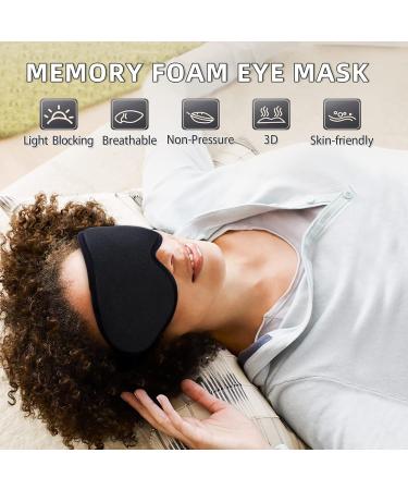 WOVTE Cooling Eye Mask Reusable Hot or Cold Therapy Gel Bead Eye Mask with Soft Plush Backing and Adjustable Strap for Puffy Eyes Dry Eyes Dark Circles Headache (Black) - Buy Online on SooperMarket.com