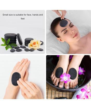 36pcs Basalt Hot Stones Set - Round Massage Stones for Body Relaxation | Spa Essentials - International Shipping - Buy Online on SooperMarket.com