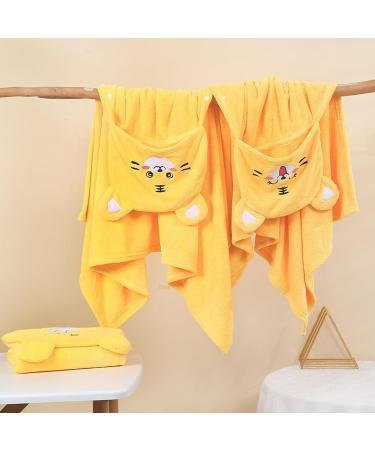 Funmo Baby Hooded Towel - Soft Super Absorbent 80x80 cm Bath Towel with Cute Patterns for Infants (0-5 Years) - Buy Online on SooperMarket.com