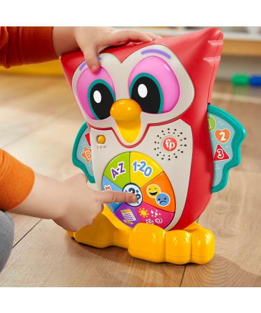 Fisher-Price Blinkilinkis Clever Owl German - Interactive Learning Toy for Babies 18+ Months with Music Lights & Melodies - Buy Online on SooperMarket.com