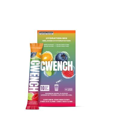 Cwench Electrolyte Hydration Drink Mix Rainbow Swirl 10 Servings Rainbow Swirl 70g (Pack of 1)