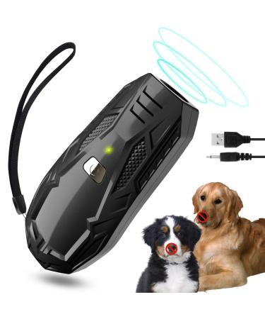 Anti Barking Device Ultrasonic Small & Portable Stop Dog Barking Device Handheld No Bark Dog Barking Control Device with Widely Control Range Bark Stopper for Puppy Small Large Dog Outdoor Indoor Black#201