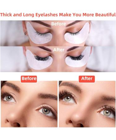 80 Pairs Under Eye Patches with Eyelash Brush & Tweezers - Lint Free Beauty Mask Tool for Eyelash Extensions - Buy Online on SooperMarket.com