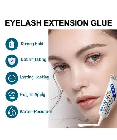 Clear Eyelash Glue Duo | 4g x 2 | Fast Drying & Waterproof | Strong Bonding | Includes Tweezer | Long-Lasting Extensions | Eyelash Extension Kit - Buy Online on SooperMarket.com