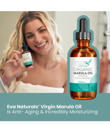 Organic Marula Oil 2oz - Virgin Moisturizing Beauty Oil for Face and Hair | Cold Pressed Anti-Aging Formula with Omegas & Antioxidants - Buy Online on SooperMarket.com