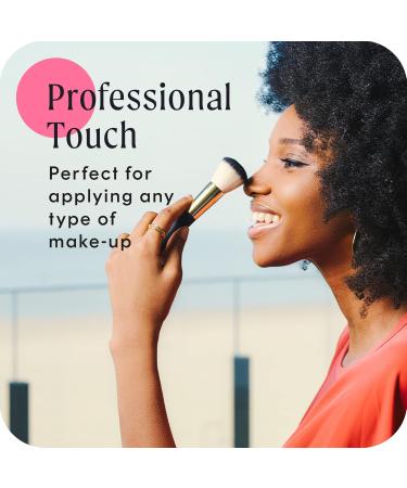 Cosmopolitan Makeup Brushes Make Up Brush Set of 7 Eyeshadow Brushes Bronzer Brush Contour Brush Blusher Brush Powder Brush Blending Brush Travel or Gift Set Silky Soft Bristles Black & Gold - Buy Online on SooperMarket.com