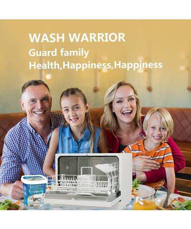 Wash Warrior Dishwasher Cleaner Tablets - 16 Count | Deodorizer & Cleanser for All Dishwashers - Buy Online on SooperMarket.com
