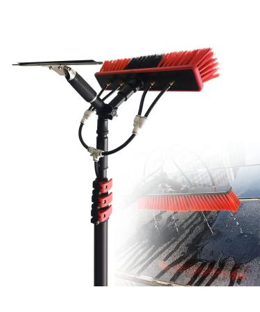 photovoltaic cleaner window cleaning pole Photovoltaic Panel Cleaning Window Clean Waterfed Telespole System for Trucks Windows Window Glass Wallextendable Window Washer-24Ft/18Ft