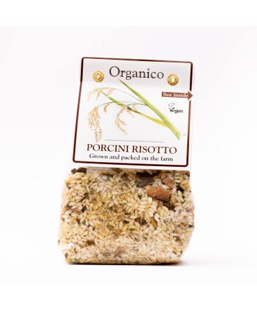 Organico - Porcini Mushroom Carnaroli Risotto Rice 8x 280g. Traditional Natural Organic Rice With Vegetables And Mushrooms Ready To Cook. No Gmo No Preservatives Vegan (pack Of 8)