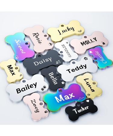 Personalized Yehanti Dog Tags - Engraved Stainless Steel Name Tags for Dogs Cats & Puppies | Custom Name Phone & Address Tags - Buy Online on SooperMarket.com