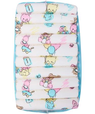 LittleForBig Printed Adult Brief Diapers - ABDL 10 Pack - Baby Cuties MM in Pink | Comfort & Quality for Adult Baby Diaper Lovers - Buy Online on SooperMarket.com