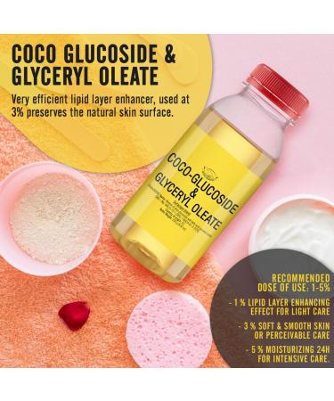 COCO-GLUCOSIDE & GLYCERYL OLEATE - Lipid Layer Enhancer for Homemade Cosmetics Foam Baths & Soaps - 8.82 Oz International Shipping - Buy Online on SooperMarket.com
