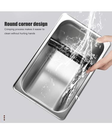 Cikonielf Knock Box Stainless Steel Coffee Slag Grind Bucket Container Coffee Machine Accessory for Home Bar Coffee Shop - Buy Online on SooperMarket.com