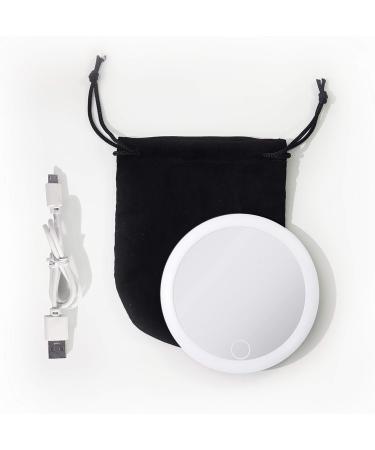 Zadro 4 Round LED Makeup Travel Mirror with Rechargeable Light - Compact & Portable - Buy Online on SooperMarket.com