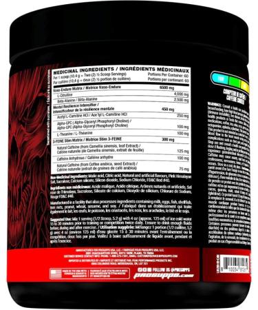 Hyde-Nightmare Pre-Workout Powder | Intense Energy Mental Focus Muscle Pump Pre-Workout | 4g L-Citrulline 2.5g Beta-Alanine 300mg Caffeine 100mg Alpha GPC | 60 Servings (Blood Berry) Blood Berry 60 Servings - Buy Online on SooperMarket.com