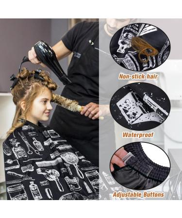 Professional Hair Cutting Cape - Adjustable Salon Barber Cape for Adults & Kids | Perfect Father's Day & Holiday Gift - Buy Online on SooperMarket.com
