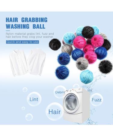 Pet Hair Remover Laundry Balls - Reusable Dryer Balls for Lint Removal - 6 Colors (12 count) - Buy Online on SooperMarket.com