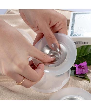 925 Silver Nursing Cups w/ Silicone Pads - Nipple Shields for Newborn Nursing - Soothe & Protect Nipples - Buy Online on SooperMarket.com