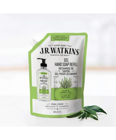 J.R. Watkins Aloe and Green Tea Hand Soap Refill - 34 fl oz - Buy Online on SooperMarket.com