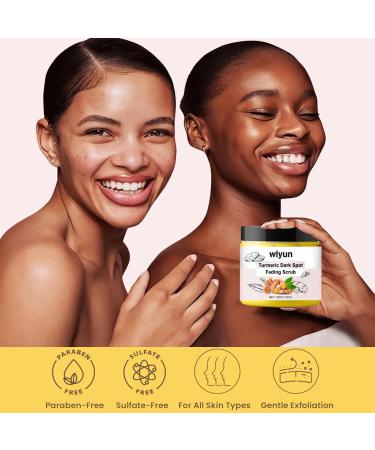 Turmeric Scrub Dark Spot Fading Turmeric Exfoliating Body Scrub Facial Peeling Brightening Exfoliating Scrubs Facial Scrub Exfoliator Natural Deep Cleansing Body Scrub Exfoliator Body Skin Care - Buy Online on SooperMarket.com