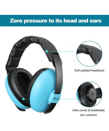 ProCase Baby Ear Protection (Aged 0-3 Years)  Noice Cancelling Headphone for Newborn Toddler Infant  Sound Proof Hearing Protection Earmuffs for Sleep Airplane Travel -Blue - Buy Online on SooperMarket.com
