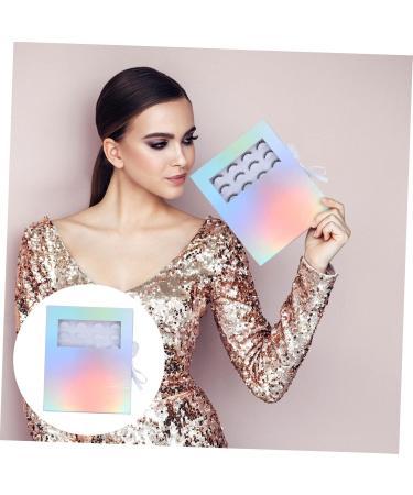 Buy Mikinona False Eyelash Packaging Box | Stylish Lash Holder & Organizer - Empty Cases with Tray & Support Paper (27.5x22cm) for Easy Storage - Buy Online on SooperMarket.com