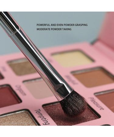 Makeup Concealer Brush Portable Double Ended Eyeshadow Brush Set 2pcs Silver Ergonomic for Home Travel - Buy Online on SooperMarket.com