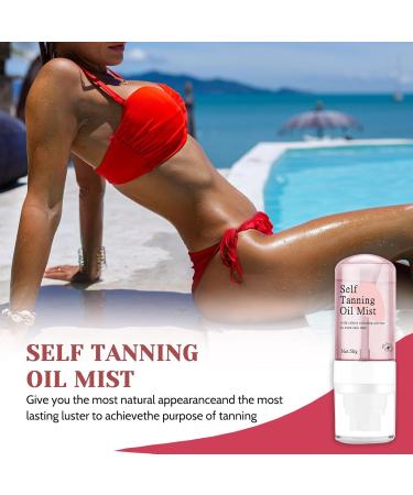 Trendyfave Self Tanning Oil Mist Natural Looking Fake Tan Hydrating Self Tanner Spray Long-lasting Rose Fragrance Body & Face Mist for Women Girls Self Tan Oil Cruelty-Free & Vegan - Buy Online on SooperMarket.com